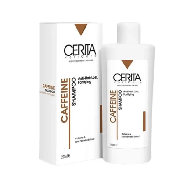 شامپو کافئین CERITA تقویت کننده و ضد ریزش مناسب موهای چرب