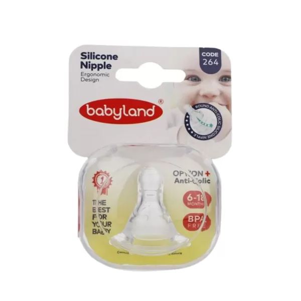 سر شیشه فندوقی ضد کولیک baby land کد 264