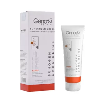 کرم ضد آفتاب SPF50 ژنوبایوتیک مناسب پوست چرب و مختلط 50 گرم